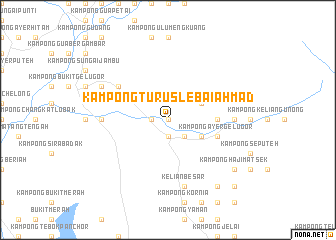 map of Kampong Turus Lebai Ahmad