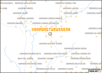 map of Kampong Turus Sena