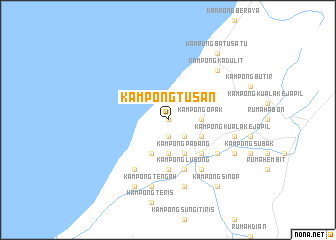 map of Kampong Tusan