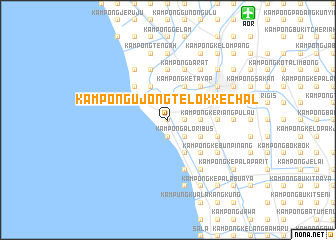map of Kampong Ujong Telok Kechal