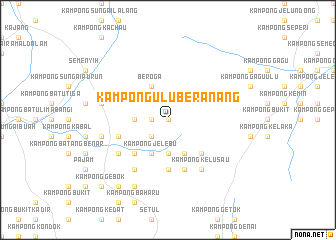 map of Kampong Ulu Beranang