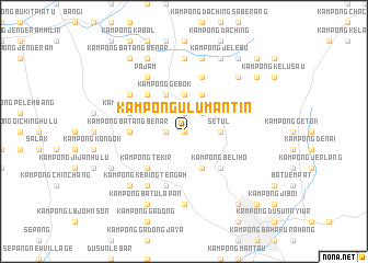 map of Kampong Ulu Mantin