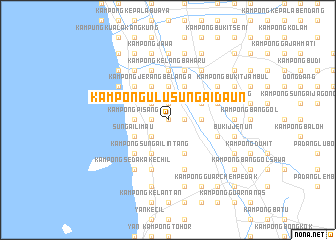 map of Kampong Ulu Sungai Daun