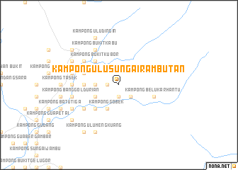 map of Kampong Ulu Sungai Rambutan