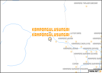 map of Kampong Ulu Sungai