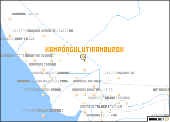 map of Kampong Ulu Tiram Burok