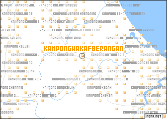 map of Kampong Wakaf Berangan