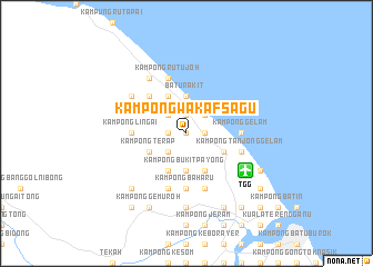 map of Kampong Wakaf Sagu