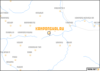 map of Kampong Walau