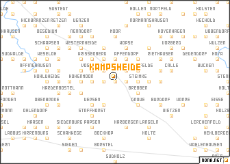 map of Kampsheide