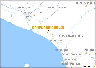 map of Kampung Air Baloi