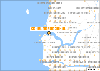 map of Kampung Bagan Hulu