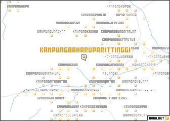 map of Kampung Baharu Parit Tinggi