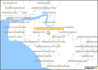 map of Kampung Baharu