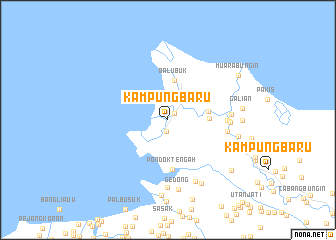 map of Kampungbaru