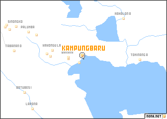 map of Kampungbaru