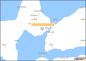 map of Kampungbaru