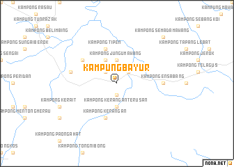 map of Kampung Bayur