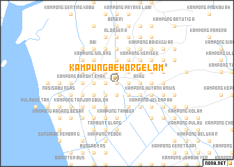 map of Kampung Behor Gelam