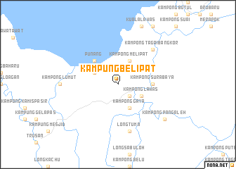 map of Kampung Belipat
