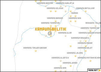 map of Kampung Belitik