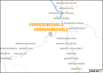 map of Kampung Berhala