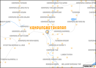 map of Kampung Bota Kanan