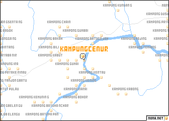 map of Kampung Cenur