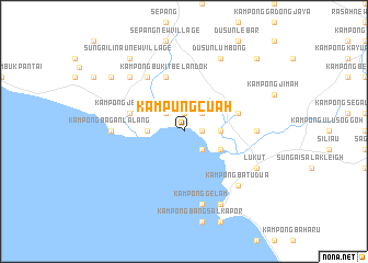 map of Kampung Cuah