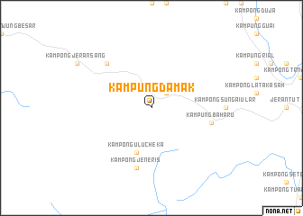 map of Kampung Damak