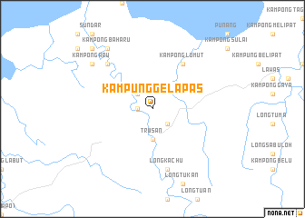 map of Kampung Gelapas