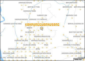 map of Kampung Guar Musang