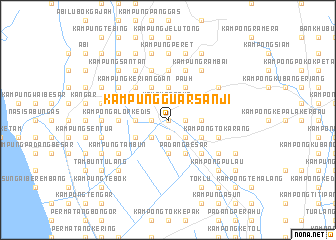 map of Kampung Guar Sanji