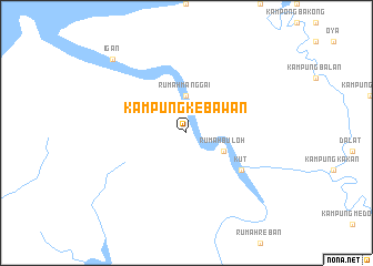 map of Kampung Kebawan