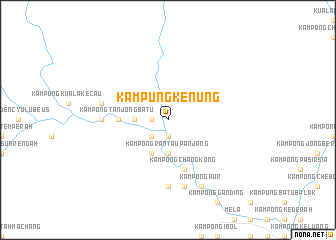 map of Kampung Kenung