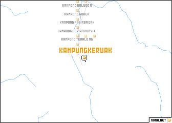 map of Kampung Keruak