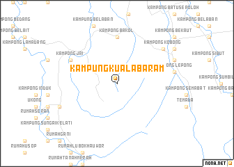map of Kampung Kuala Baram