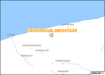 map of Kampung Kuala Bedengan