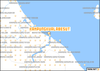 map of Kampung Kuala Besut