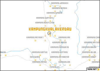 map of Kampung Kuala Kerdau