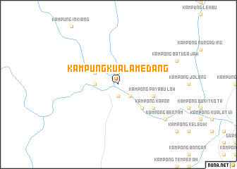 map of Kampung Kuala Medang