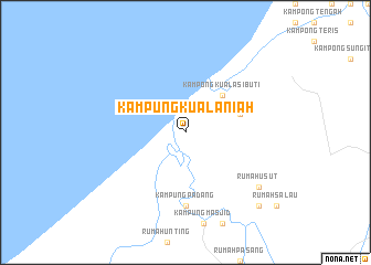 map of Kampung Kuala Niah