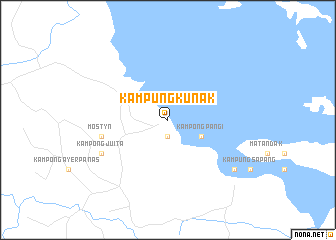 map of Kampung Kunak