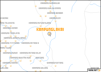 map of Kampung Lakai