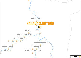 map of Kampung Lentung