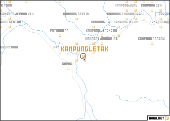 map of Kampung Letak