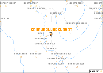 map of Kampung Lubok Lasat