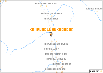 map of Kampung Lubuk Bongor