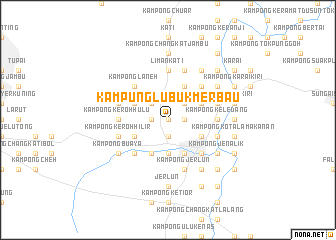 map of Kampung Lubuk Merbau