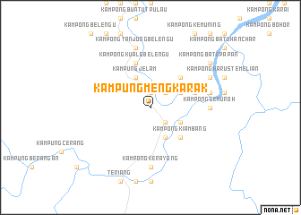 map of Kampung Mengkarak